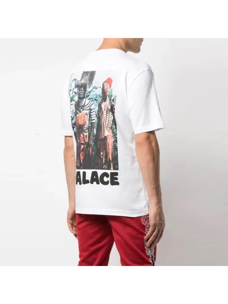 Футболка PALACE Stoggie White Chest Back Printing Short Sleeve Unisex — изображение 4 из 5, белый