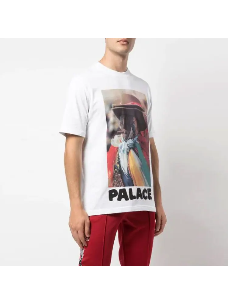 Футболка PALACE Stoggie White Chest Back Printing Short Sleeve Unisex — изображение 5 из 5, белый