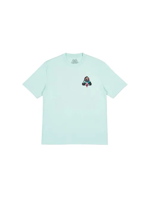 Футболка PALACE Sans Ferg T-Shirt Duck Egg Blue Glasses Back Logo Short Sleeve Unisex — изображение 2 из 2, синий