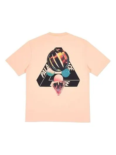 Футболка PALACE Sans Ferg Peach Glasses Back Logo Short Sleeve Unisex Pink — изображение 1 из 2, розовый