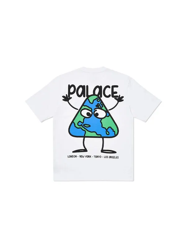 Футболка globlerone t-shirt 'white' Palace — изображение 2 из 4, белый