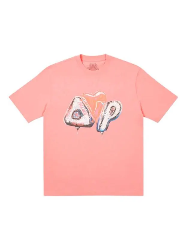 Футболка PALACE Inflator Pink Love Triangle Pattern Short Sleeve Unisex — изображение 1 из 1, розовый