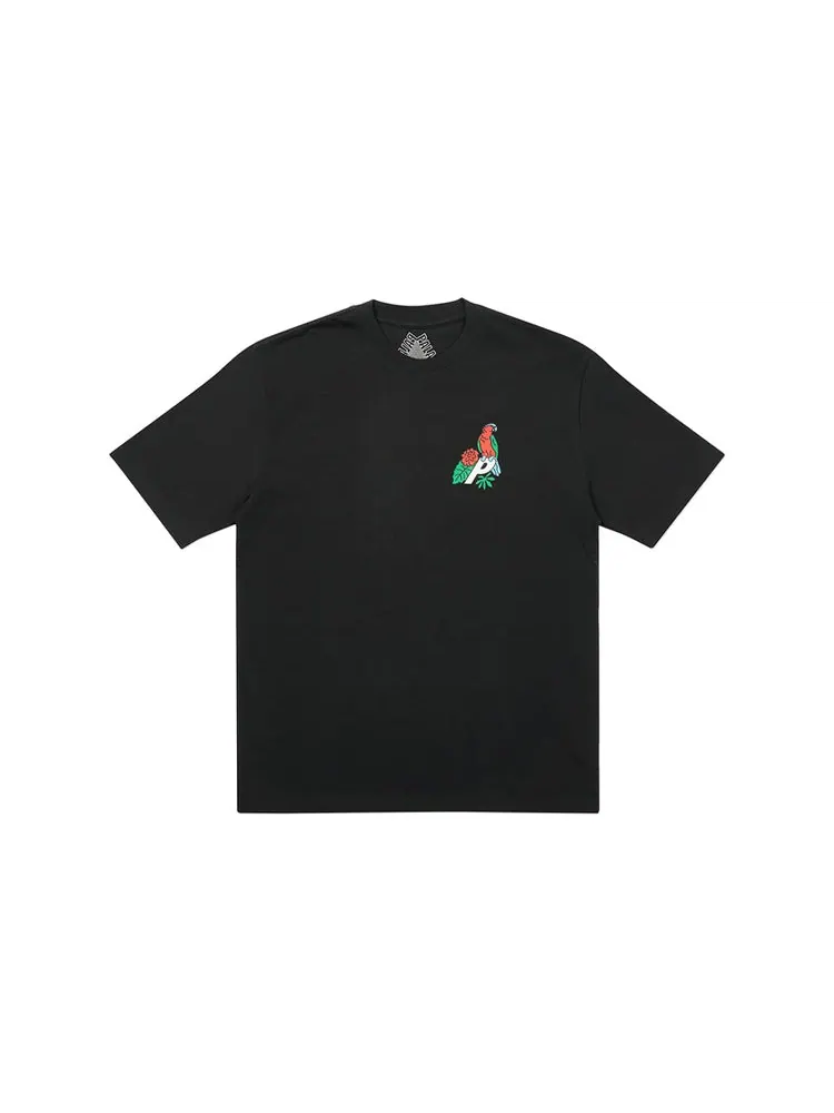 Футболка PALACE FW20 Parrot PALACE-3 T-Shirt Logo Alphabet Triangle Printing Short Sleeve Unisex Black — изображение 2 из 2