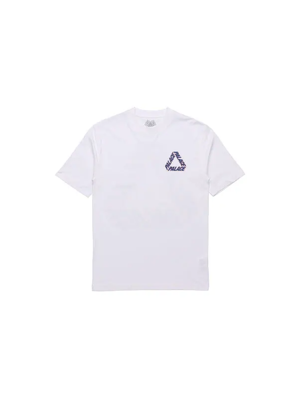 Футболка PALACE P3 Team T-Shirt Dark Back Large Logo Printing Short Sleeve Unisex White — изображение 2 из 2, белый