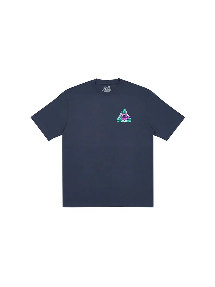 Футболка PALACE Tri-Zooted Shakka Round Neck Short Sleeve Unisex Navy Blue — изображение 2 из 2, синий