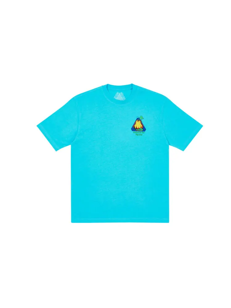 Футболка PALACE Nein Cheese Nein Egg T-Shirt Blue Back Printing Short Sleeve Unisex — изображение 2 из 2, синий