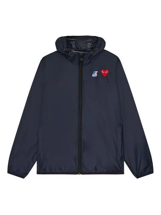 Куртка COMME des GARCONS PLAY x K-Way Zip Jacket 'Navy' — изображение 1 из 5, темно-синий