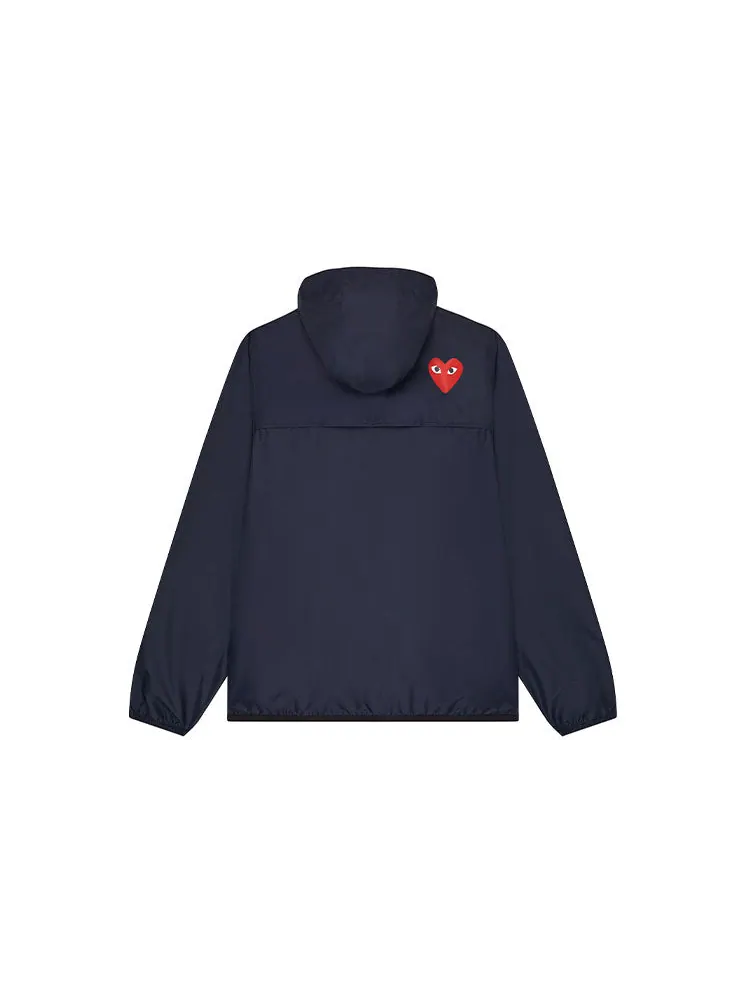 Куртка COMME des GARCONS PLAY x K-Way Zip Jacket 'Navy' — изображение 2 из 5, темно-синий