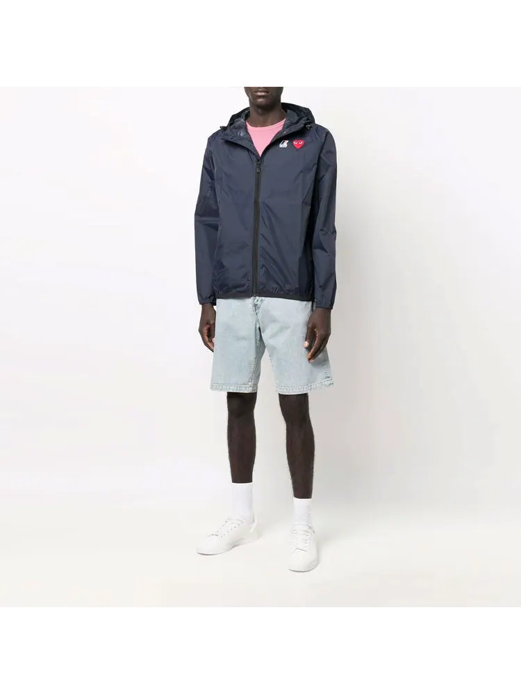 Куртка COMME des GARCONS PLAY x K-Way Zip Jacket 'Navy' — изображение 3 из 5, темно-синий