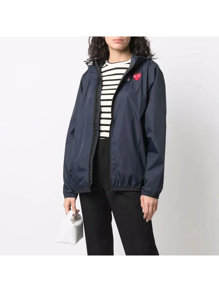 Куртка COMME des GARCONS PLAY x K-Way Zip Jacket 'Navy' — изображение 4 из 5, темно-синий