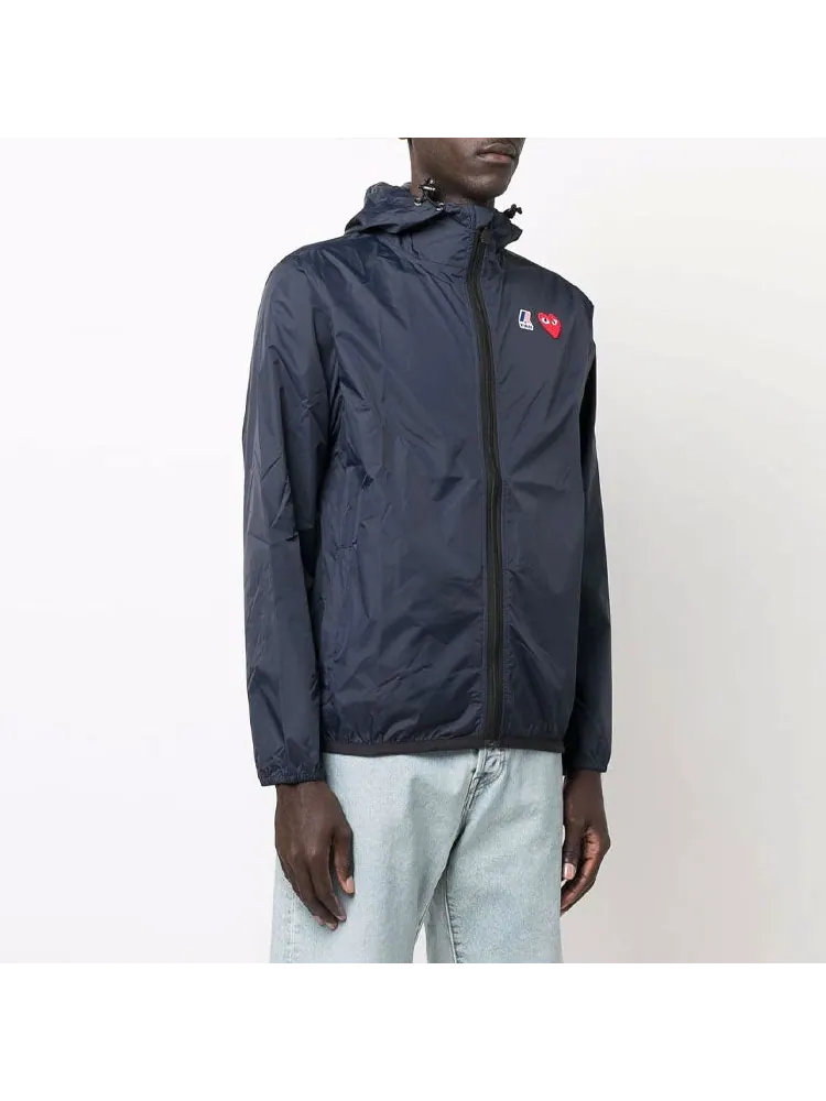 Куртка COMME des GARCONS PLAY x K-Way Zip Jacket 'Navy' — изображение 5 из 5, темно-синий