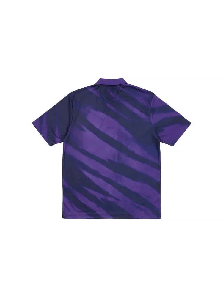 Футболка PALACE SS21 x AMG Crossover Polo Purple Triangle Logo Tie Dye Short Sleeve Polo Shirt Unisex — изображение 2 из 3