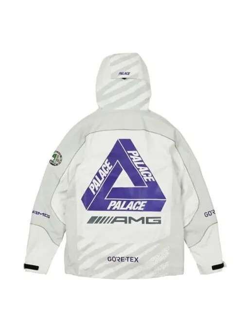 Куртка PALACE SS21 x AMG Crossover Gore-Tex Jacket White Logo Printing Hooded Jacket — изображение 1 из 3, белый