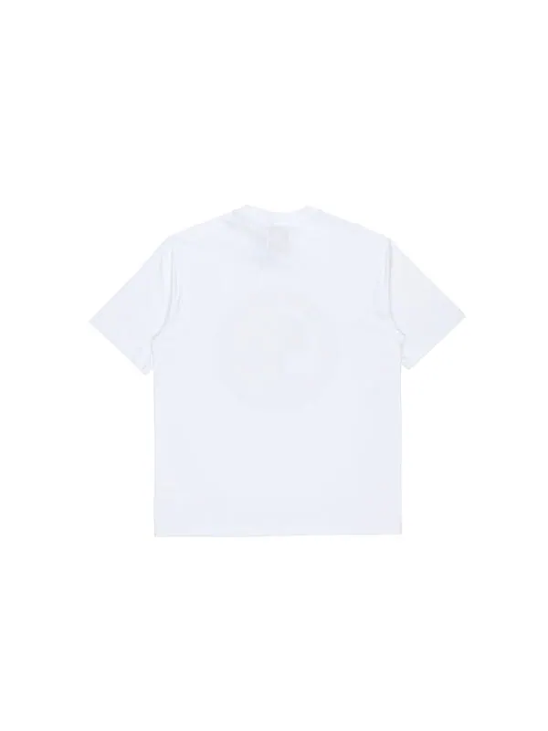 Футболка PALACE SS21 x AMG Crossover Emblem T-Shirt White Apple Logo Printing Solid Color Short — изображение 2 из 2, белый