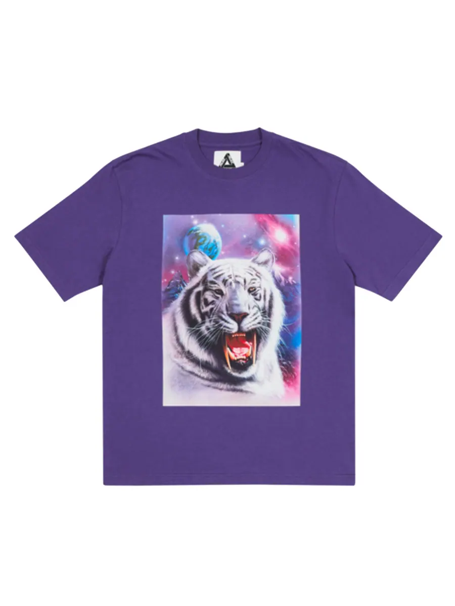Футболка PALACE SS21 x AMG Crossover T-Shirt Purple White Pattern Back Logo Printing Short Sleeve Unisex — изображение 1 из 2