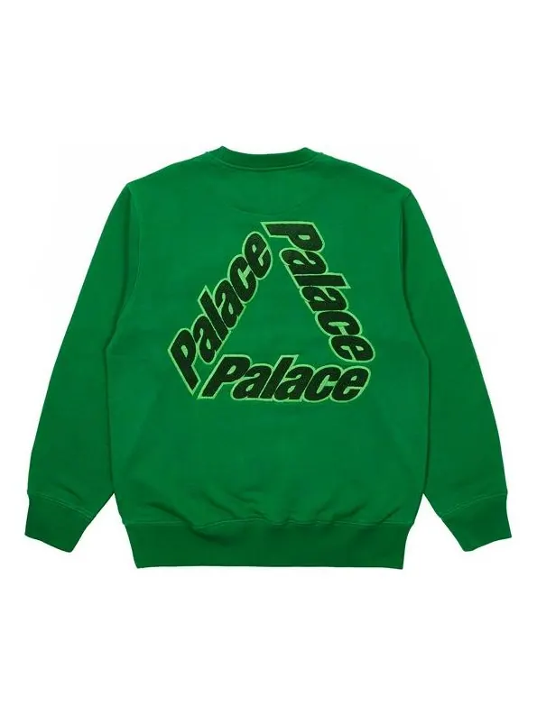 Худи PALACE Alphabet Logo Pattern Round Neck Unisex Green — изображение 1 из 2, зеленый