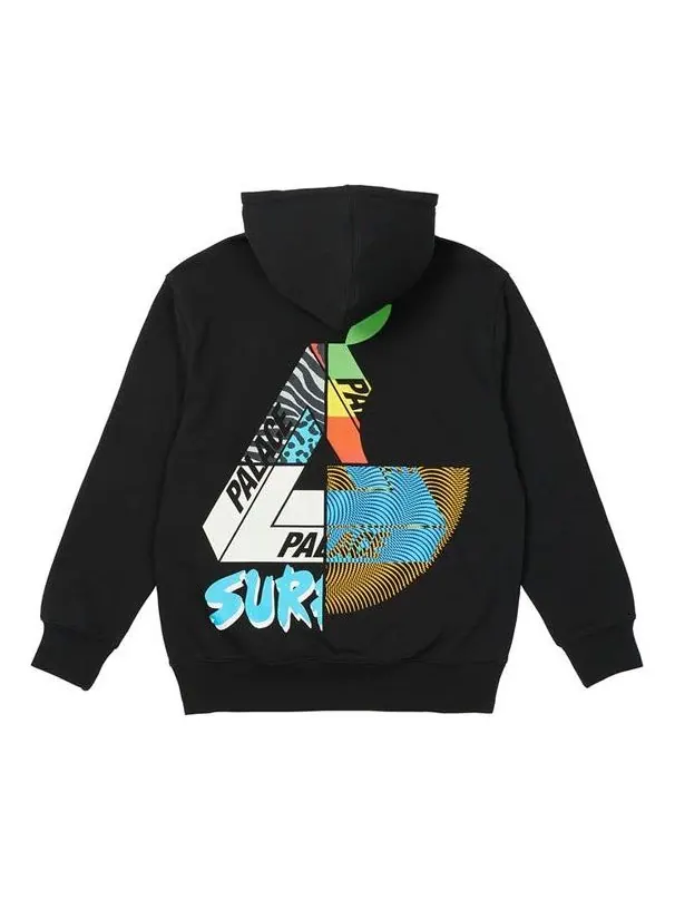 Худи PALACE MIX Up Hood Black Triangle Logo Printing Unisex — изображение 1 из 2, черный