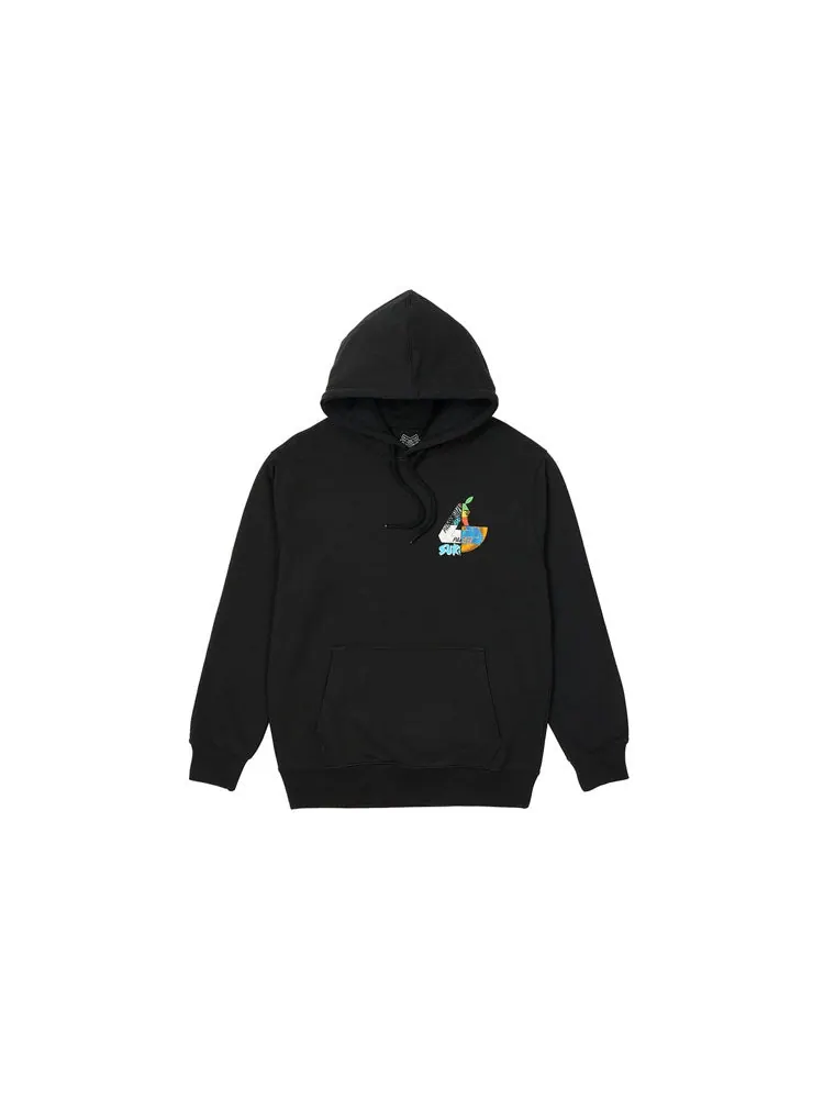 Худи PALACE MIX Up Hood Black Triangle Logo Printing Unisex — изображение 2 из 2, черный