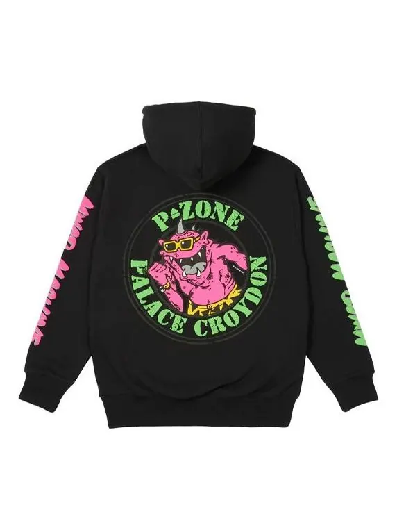 Худи PALACE x M-Zone Crossover Small Tri-Ferg Pattern Unisex Black — изображение 1 из 2, черный