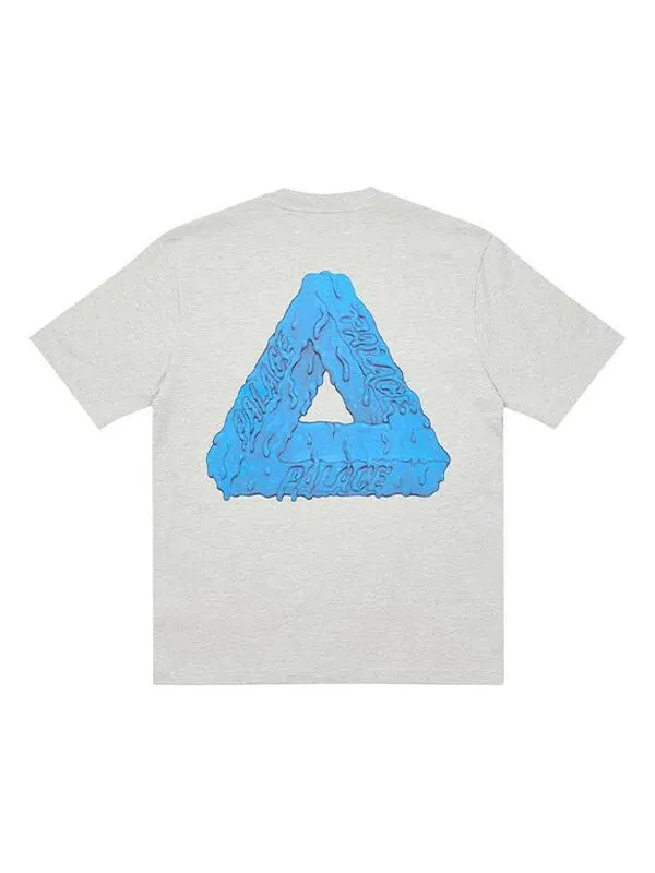 Футболка PALACE TRI-SLIME T-SHIRT Logo Blue Short Sleeve Unisex Gray — изображение 1 из 2, серый
