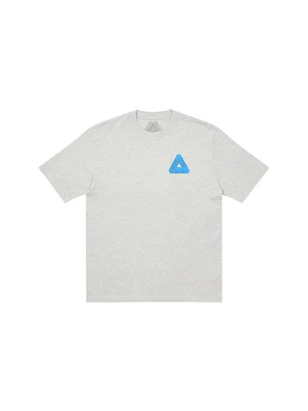 Футболка PALACE TRI-SLIME T-SHIRT Logo Blue Short Sleeve Unisex Gray — изображение 2 из 2, серый