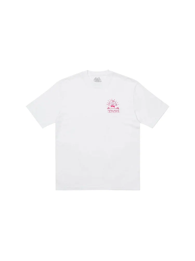 Футболка PALACE x Lotties Crossover Dragon Alphabet Pattern Short Sleeve Unisex White — изображение 2 из 2, белый