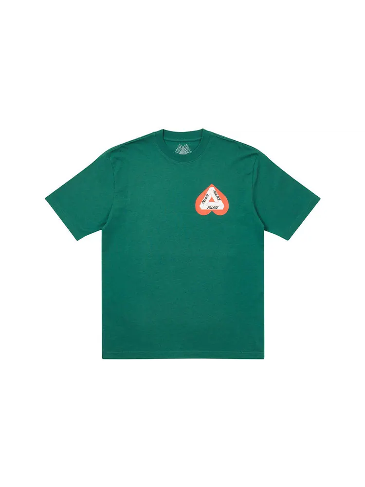 Футболка PALACE Heart Shape Tri-FERg Pattern Short Sleeve Unisex Green — изображение 2 из 2, зеленый