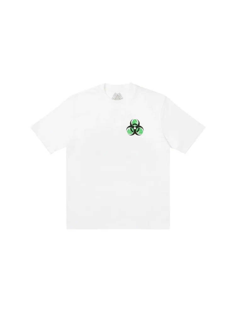 Футболка PALACE Bio Hazard White Triangle Back Pattern Logo Short Sleeve Unisex — изображение 2 из 2, белый