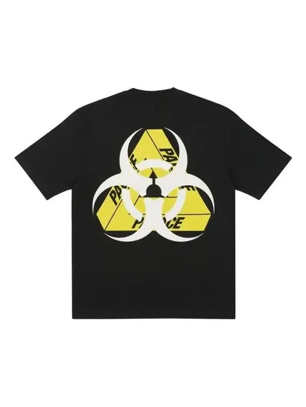 Футболка PALACE Bio Hazard Black Triangle Back Pattern Logo Short Sleeve Unisex — изображение 1 из 2, черный