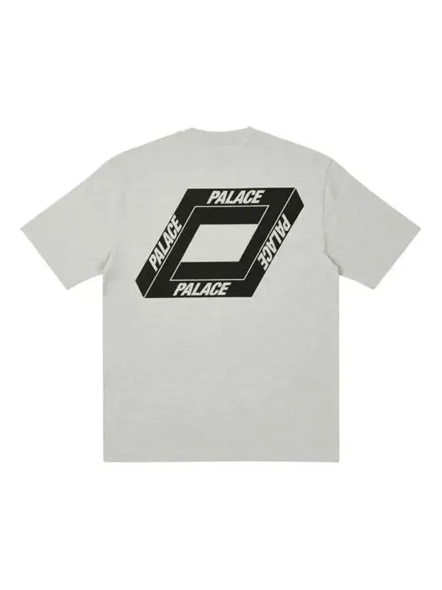 Футболка PALACE Dodgy But Lush Grey Marl Back Pattern Logo Printing Short Sleeve Unisex Gray — изображение 1 из 2, серый