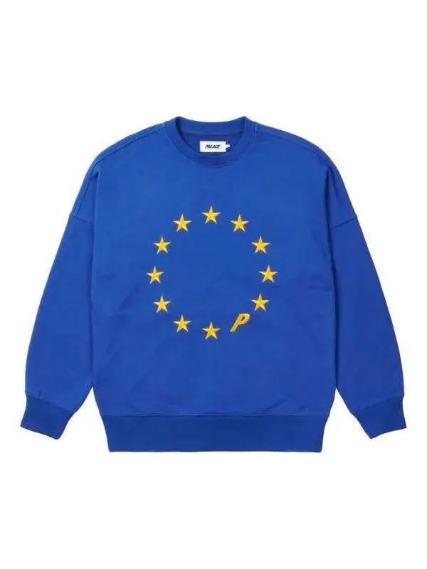 Свитер eu-don crew blue fw21 sweater 'blue' Palace — изображение 1 из 2, синий