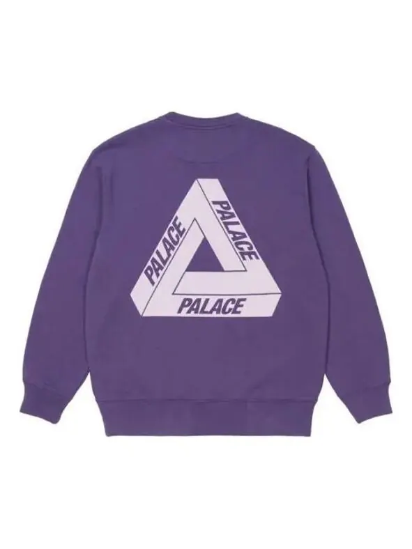 Толстовка fw21 slub crew 'purple' Palace — изображение 1 из 2, фиолетовый/белый