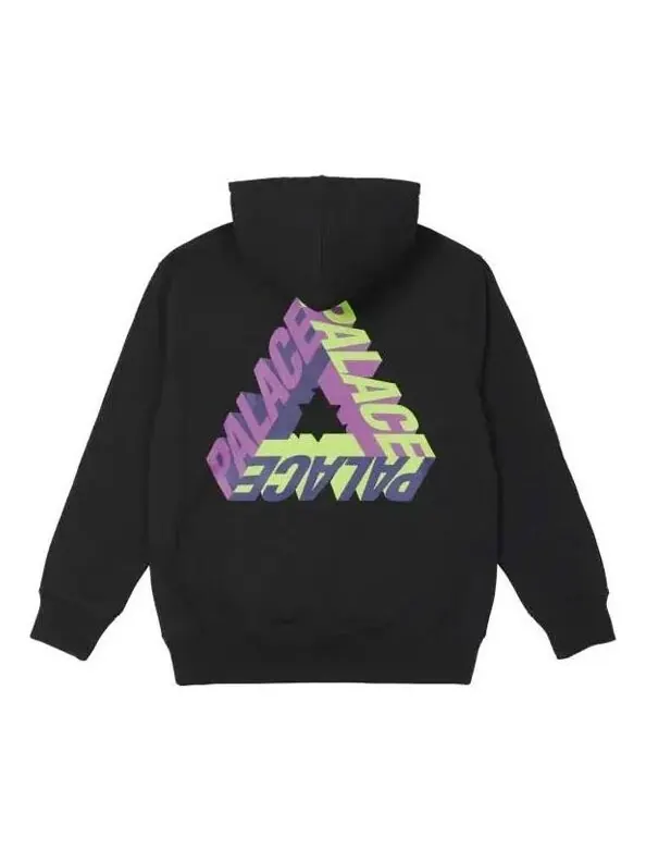 Толстовка p-3d hood black fw21 triangle guards letters hoodie 'black' Palace — изображение 1 из 2, черный