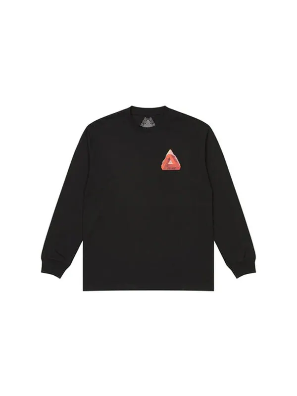 Футболка chapping longsleeve 'black' Palace — изображение 2 из 2, черный