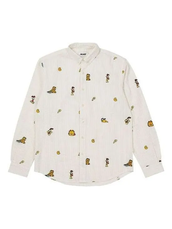Рубашка fw21 garfield boojie shirt 'white' Palace — изображение 1 из 2, белый