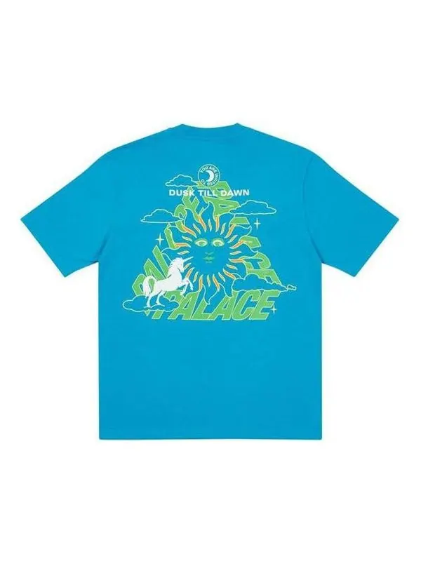 Футболка fw21 da one t-shirt petrol 'blue' Palace — изображение 1 из 2, синий