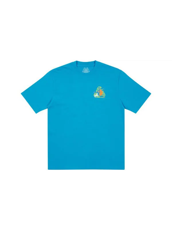 Футболка fw21 da one t-shirt petrol 'blue' Palace — изображение 2 из 2, синий