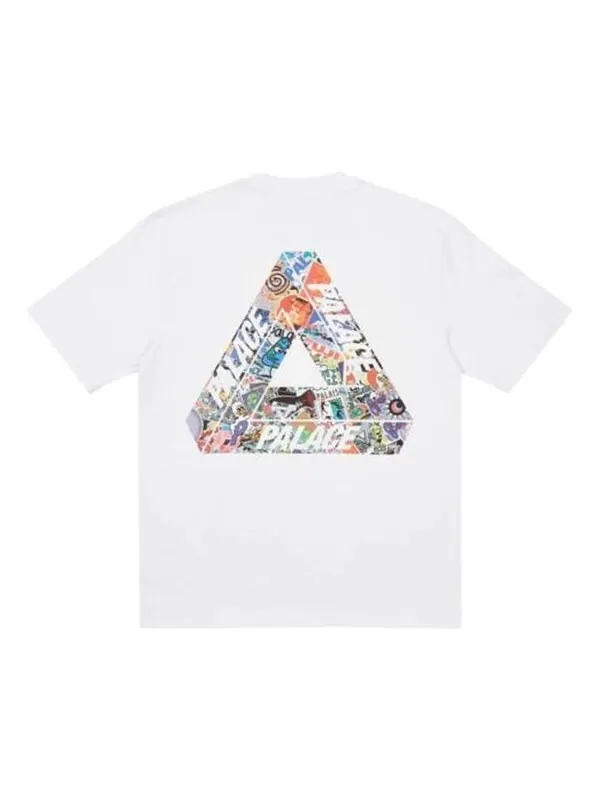 Футболка tri-sticker pack logo t-shirt 'white' Palace — изображение 1 из 2, белый