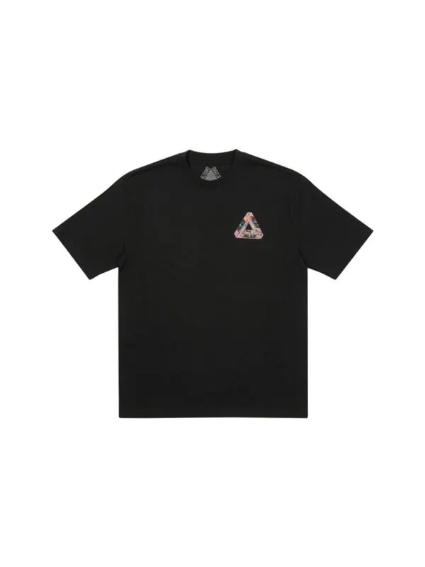 Футболка tri-sticker pack logo t-shirt 'black' Palace — изображение 2 из 2, черный