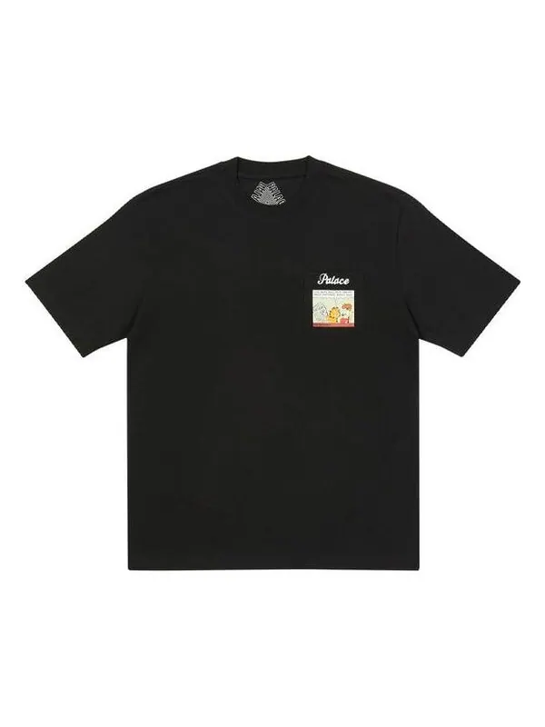 Футболка garfield pocket t-shirt 'black' Palace — изображение 1 из 1, черный