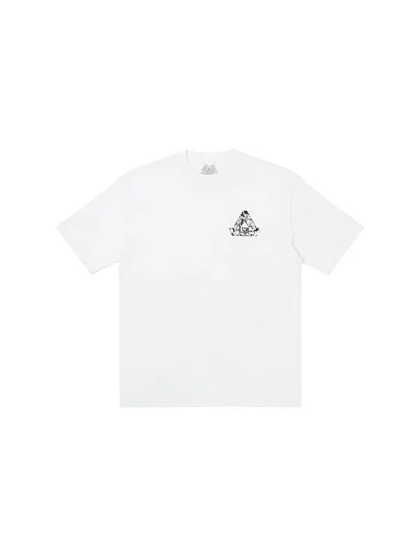 Футболка tri-heads fw21 t-shirt 'white' Palace — изображение 2 из 2, белый