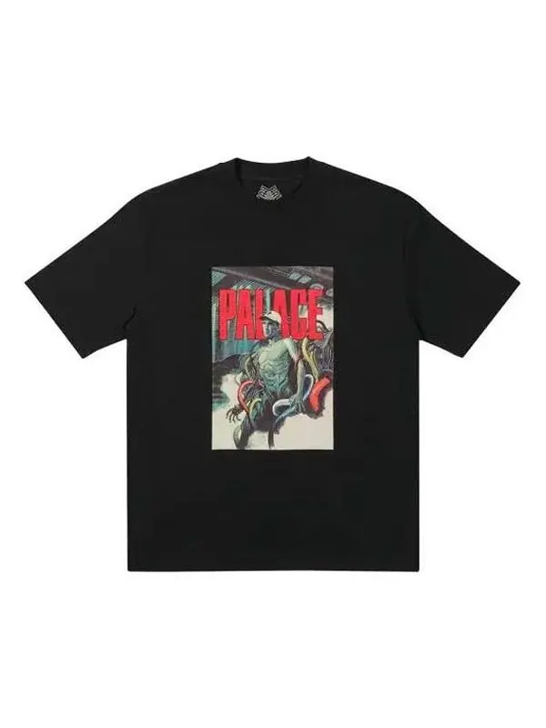Футболка fw21 mangas logo t-shirt 'black' Palace — изображение 1 из 1, черный