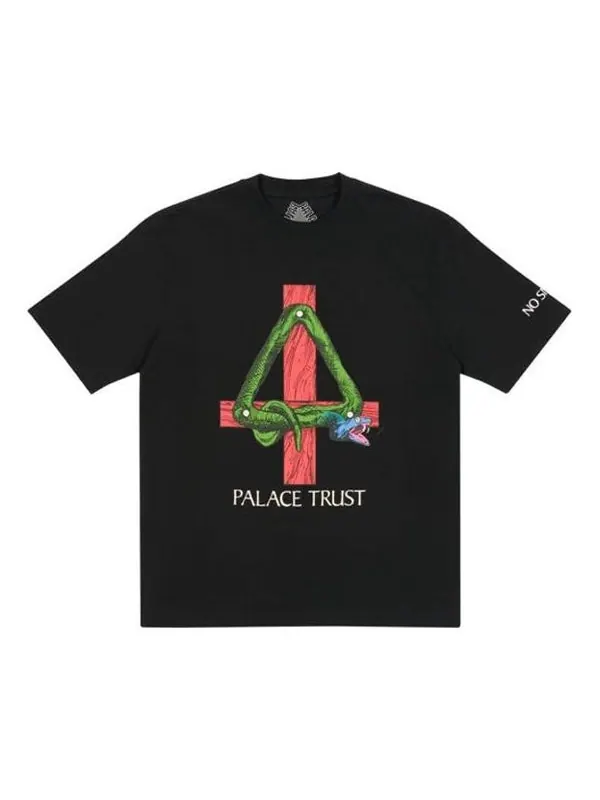 Футболка fw21 ultimo trust t-shirt 'black' Palace — изображение 1 из 1, черный