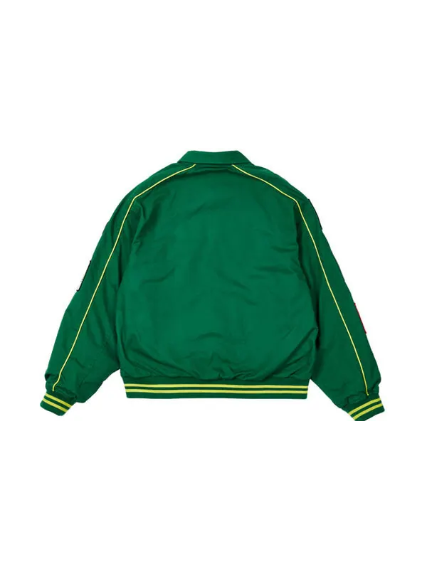 Куртка ss22 patches cotton bomber kelly 'green' Palace — изображение 2 из 2, зеленый