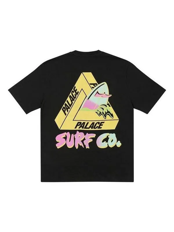 Футболка ss22 tri-surf co t-shirt 'black' Palace — изображение 1 из 2, черный