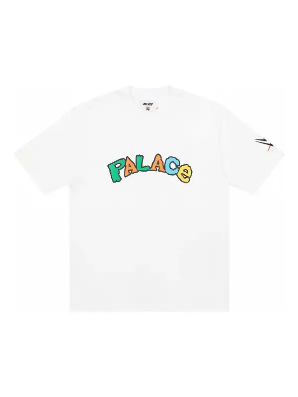 Футболка x wwe ss23 logo t-shirt 'white' Palace — изображение 1 из 1, белый