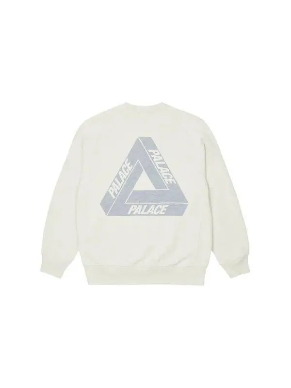 Толстовка tri-ferg slub crew 'cream white' Palace — изображение 2 из 2, кремовый белый