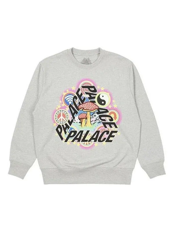 Свитер bun 5g crew sweater 'grey' Palace — изображение 1 из 2, серый