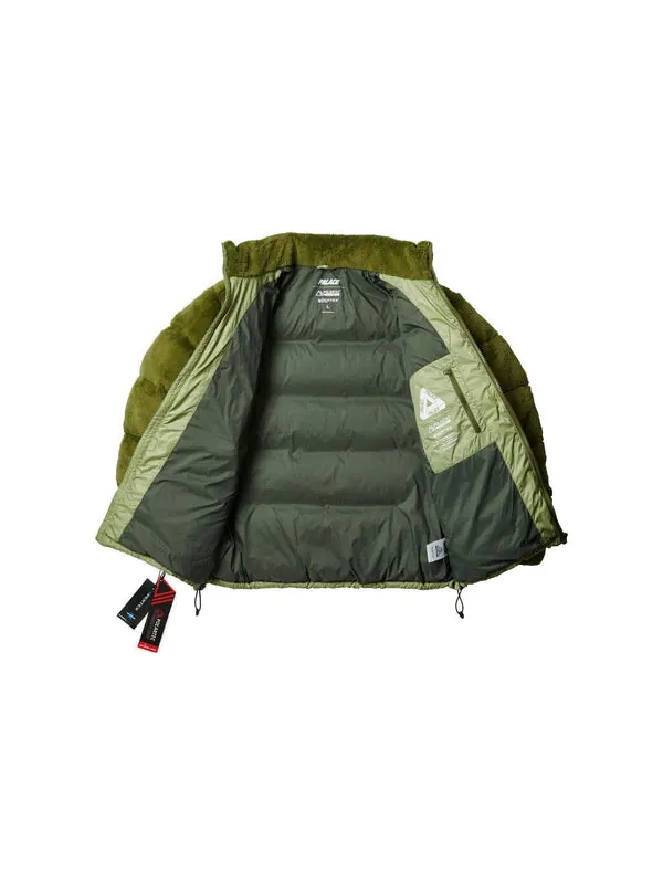 Куртка polartec high loft puffa 'olive' Palace — изображение 3 из 4, оливковый зеленый