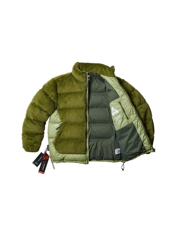 Куртка polartec high loft puffa 'olive' Palace — изображение 4 из 4, оливковый зеленый